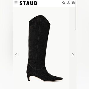 NWT STAUD Wally Western Suede Boots